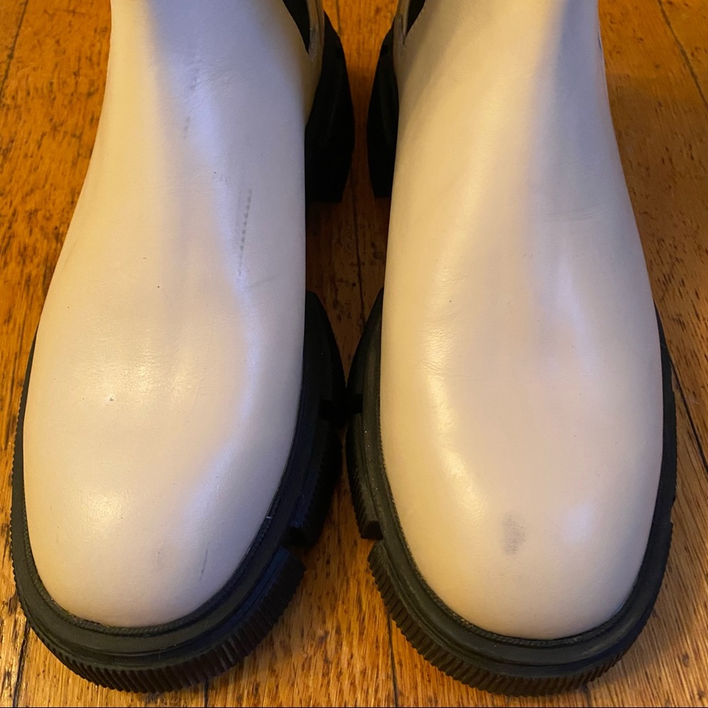 ZARA Lug Off White Boots NWT - Picture 4 of 5
